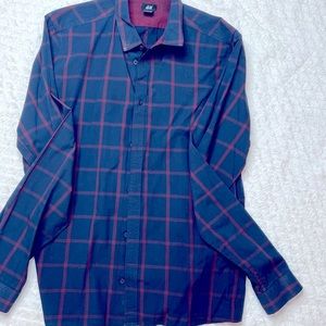 H&M long sleeve collard shirt